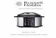 INSTRUCTIONS AND WARRANTY - Russell · PDF fileINSTRUCTIONS AND WARRANTY MODEL NO. ... splutter, and clog the pressure release device (steam vent). These foods should not be cooked