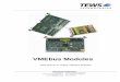 VMEbus Modules - TEWS TECHNOLOGIES - The …propert… ·  · 2017-11-01VMEbus Modules . VMEbus technology is well-established for industrial applications and automation technology