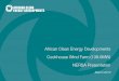 African Clean Energy Developments Cookhouse … Clean Energy Developments Cookhouse Wind Farm (138.6MW) NERSA Presentation March 2012
