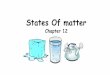 States Of matter - Wikispaces · PDF fileLiquids are much denser than gases because of the stronger intermolecular ... Fluidity is the ability to flow and diffuse; liquids and gases