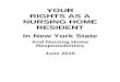 Your Rights as a Nursing Home Resident in New York · PDF fileprovide immediate access to you by: (1) ... Your Rights as a Nursing Home Resident in New York State New York State Department