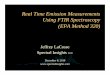 Real Time Emission Measurements Using FTIR Spectroscopy (EPA · PDF file · 2016-04-21Real Time Emission Measurements Using FTIR Spectroscopy (EPA Method 320) Jeffrey LaCosse 