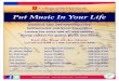 Put Music In Your Life - College of the Mainland · PDF filePut Music In Your Life Classical, Jazz and Contemporary Instrumental and Vocal Ensembles Lesson for voice and all instruments