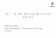 High Efficiency Video coding (HEVC) - Society of … = Context Adaptive Binary Arithmetic Coding CAVLC = Context Adaptive Variable Length Coding AVC High Profile HEVC Main Profile