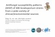 Antifungal susceptibility patterns (AFSP) of 300 ... · PDF fileAntifungal susceptibility patterns (AFSP) of 300 Scedosporiumstrains from a wide variety of clinical/environmental sources