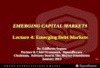 EMERGING CAPITAL MARKETS Lecture 4: Emerging Emerging...EMERGING CAPITAL MARKETS Lecture 4: Emerging Debt Markets ... • The instruments used by developed countries to ... • The