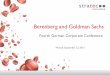 Berenberg and Goldman Sachs - Stratecir.stratec.com/stratec/pdf/pdf_id/421989.pdf · Excludes glucose test monitors. D n 64% ... Berenberg and Goldman Sachs Fourth German Corporate