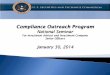 Presentation for Compliance Outreach Program – · PDF fileCompliance Outreach Program National Seminar ... Marketing and Fund Raising ... Presentation for Compliance Outreach Program