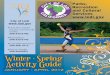 Winter - Spring Activity Guide - Welcome to the City of · PDF file · 2011-12-06Parks, Recreation and Cultural Services Winter - Spring Activity Guide January - april 2012 City of