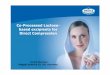 Co-Processed Lactose- based excipients for Direct Compressionnovachemie.com/clientes/Co-Processed Lactose for DC.pdf · Co-Processed Lactose-based excipients for Direct Compression
