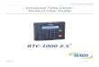 Universal Time Clock User Guide - Employee Time Clocks V2.5... · 2014-01-27 3 | P a g e RTC-1000 2.5 Universal Time Clock User Guide Table of Contents RTC-1000 2.5 Universal Time