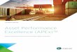 Asset Performance Excellence (APEx)™ - Cognizant · PDF fileAsset Performance . Excellence (APEx)™ Framework Overview. Helping manufacturers get the most from their capital investments