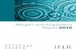 Mergers and Acquisitions Report 2016 - · PDF fileMergers and Acquisitions Report 2016 ... in 2015 to $84.9 billion. ... To the extent an acquisition is financed by the issuance of