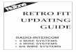 RETRO FIT UPDATING GUIDE - Applications for Intercom ... guide.pdf · retro fit updating guide radio-intercom • 3 wire systems • 4 wire systems • 6/8 wire systems ®