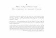 The City Observed - Blackwell · PDF fileThe City Observed 27 1 The City Observed The Flâneur in Social Theory Flânerie is a kind of reading of the street, ... Kracauer’s Die Angestellten