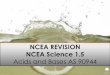 NCEA REVISION NCEA Science 1 - NZ Science Class Onlinegzscienceclassonline.weebly.com/uploads/1/1/3/6/11360172/ncea_revi… · NCEA REVISION NCEA Science 1.5 Acids and Bases AS 90944