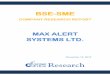 Max Alert Systems Ltd. - · PDF fileEPS has been adjusted for bonus shares, NM: Non Max Alert Systems Ltd. Industrial Machinery November 15, 2012 ... and practice of mitigating the