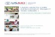 USAID HEALTH CARE IMPROVEMENT PROJECT TASk  · PDF fileFY08 ANNUAL PROJECT REPORT ... FBO Faith-based organization FCI Family Care International ... HRH Human Resources for Health