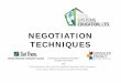 Gary Schmitz - Negotiation Techniques - PMI Metrolinapmi-metrolina.com/downloads/...garyschmitz_negotiationtechniques.pdf · NEGOTIATION TECHNIQUES ... PMBoK, A Guide to the Project