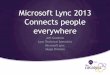 Microsoft Lync 2013 Connects people everywhereilta.personifycloud.com/webfiles/productfiles/1501872/CTPG3.pdf · Microsoft Lync 2013 Connects people everywhere ... of video and voice