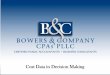 Cost Data in Decision Making - bcpllc.combcpllcco/files/MACNY Cost... · Cost Data for Decision Making Overview ... • Limited resources/capacity issues ... Cost Volume Profit Analysis