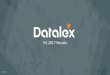 H1 2017 Results - datalex · PDF fileH1 2017 Results. Business Highlights Financial Highlights ... Revenue & Margin Expansion Legacy Domain Specific Systems •Airlines seek to digitally