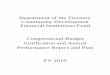 Department of the Treasury Community Development · PDF fileDepartment of the Treasury Community Development Financial Institutions Fund Congressional Budget Justification and Annual
