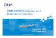 CDMA2000 Evolution and Multimode · PDF fileEnhancements with Additional RRU and Baseband Channel Modules. ZTE SDR solution enables fast network development and protects your long