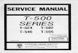 Hammond Organ Service Manual - T-500 Series - Gearslutz · PDF fileSECTION I HOWTHEORGANOPERATES 1-1 GENERAL-The Hammond T-500 Organ J-s completely self-contained, requiring no external