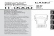 IT-9000 - Support | Homesupport.casio.com/de/manual/010/IT-9000_DE.pdf · IT-9000 E Tr G R Series Serisi Serie ... makes no representations or warranties with respect to the contents