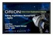 Taking Exploration Beyond LEO Safely - American · PDF file · 2013-07-28Lunar Lander Orion Crew Exploration Vehicle Earth Departure Stage ... Lead Thermal Protection System ADP Aero-Aerothermal