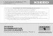 XSEED Summative Assessment Test 1 - AMM · PDF fileXSEED Summative Assessment – Test 1 © XSEED Education Environmental Science | Grade 1 3 2. Choose words from the box to name the