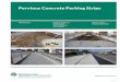 Pervious Concrete Parking Strips · PDF filePervious concrete parking strips were constructed adjacent to SR 203 through the urban core of ... Pervious Concrete Mix Design ... permeable