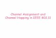Channel Assignment and Channel Hopping in IEEE · PDF fileChannel Scheduling ... round robin fashion among all flows • For a single flow, the packet is transmitted in FIFO order