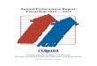 Annual Performance Report: Fiscal Year 2012 — · PDF fileAnnual Performance Report: Fiscal Year 2012 — 2013 ... Decrease By 41%: During the 2013 four-day Memorial Day weekend,