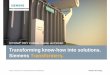 Transforming know-how into solutions. Siemens . · PDF fileIntern © Siemens AG 2014 Alle Rechte vorbehalten. Answers for energy. Transforming know-how into solutions. Siemens Transformers
