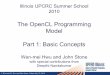 The OpenCL Programming Model Part 1: Basic · PDF fileThe OpenCL Programming Model Part 1: Basic Concepts ... – 271x speedup vs. Intel QX6700 CPU ... computational engineering, matrix