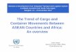 The Trend of Cargo and Container Movements Between · PDF filein ASEAN Countries and Pacific Sub-region. ... • The Value of the liner shipping industry to Global economy exceeds