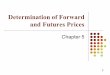 Determination of Forward and Futures Pricesfaculty.fiu.edu/~dupoyetb/Financial_Risk_Mgt/lectures/… ·  · 2016-04-04Determination of Forward and Futures Prices Chapter 5 1. 
