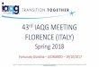 43rd IAQG MEETING - SAE International · PDF fileThe IAQG is a legally incorporated international not for profit association (INPA) with membership from the Americas, Europe Company