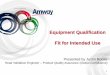 Equipment Qualification Fit for Intended Use 22_Roo… ·  · 2017-03-22Equipment Qualification Fit for Intended Use ... C Equipment Install Verification ... (Temp, Pressure, 
