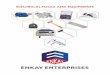 ELECTRICAL TOOLS AND EQUIPMENTS - Enkay · PDF fileELECTRICAL TOOLS AND EQUIPMENTS ... maximum power transfer from hand to fixing. ... hydraulic and electro pneumatic control system