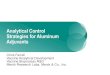 Analytical Control Strategies for Aluminum Adjuvants · PDF fileAnalytical Control Strategies for Aluminum Adjuvants ... applying the Henry equation ... BSA on AlOH