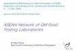 ASEAN Network of GM Food Testing Laboratories - Europagmo-crl.jrc.ec.europa.eu/capacitybuilding/docsworkshops/Agenda... · ASEAN ASEAN Network of GM Food Testing ... purposes of the