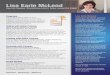 Lisa Earle  · PDF fileLisa Earle McLeod Organizations like Deloitte, ... McLeod is a best-selling author in 3 genres: business, ... leaving P & G she went on to become
