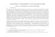 CENTRAL UNIVERSITY OF RAJASTHAN - curaj.ac.incuraj.ac.in/pdf/Preamble_and_Syllabus_MSc_Chemistry.pdfM.Sc. (CHEMISTRY) PROGRAMME ... SYLLABUS OF THE ENTRANCE EXAMINATION The syllabus
