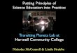 Putting Principles of Science Education into Practice · PDF filePutting Principles of Science Education into Practice: Transiting Planets Lab at Hartnell Community College Nicholas