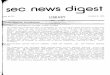 sec news digest · PDF filesec news digest I LIBRARY The ... failed to disclose the identity and background information of Karl R ... investment company MILO PIKE NAMED IN CEASE AND