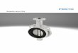 Butterfly valve VZAV - festo.com Part No. types ... 1600 1560 1602 1640 ... (in case of a perfectly centred valve) 3 Diameter of the flange for optimal mounting