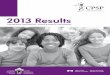 2013 Results - Canadian Paediatric Society · PDF filefrom knowing how young Canadians are doing, ... Peter Buck, DVM, ... Jeff Scott, MD Canadian Paediatric Society